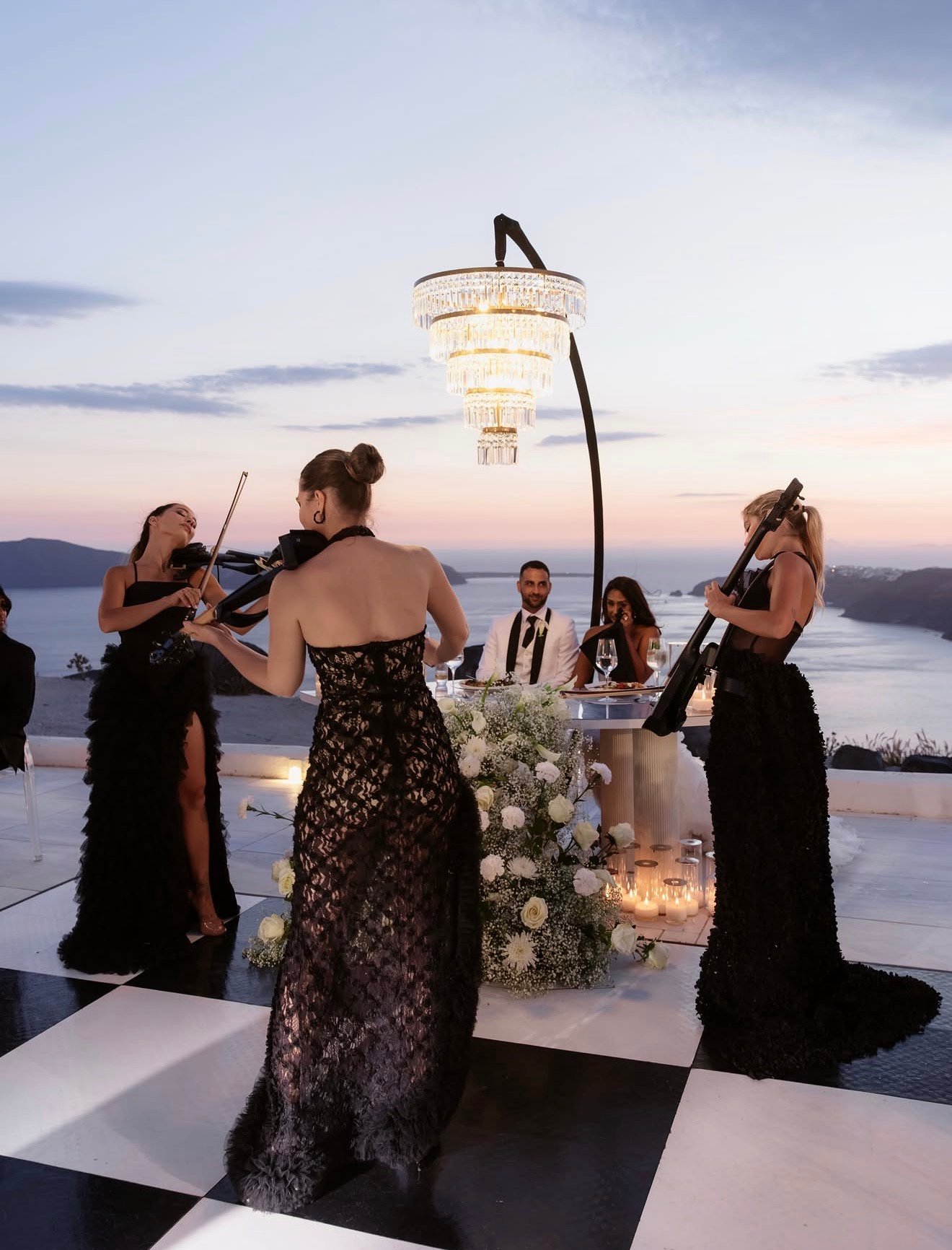 Giulia Gallazzi performing at a wedding